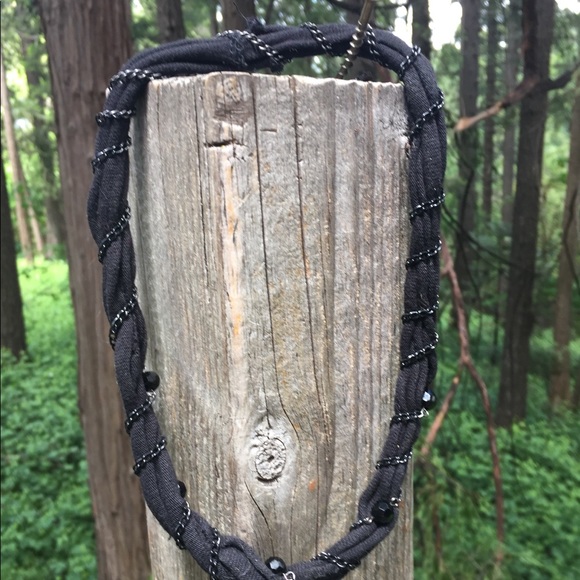 Kreativekristen T shirt fabric necklace statement necklace handmade jew… - Picture 9 of 13